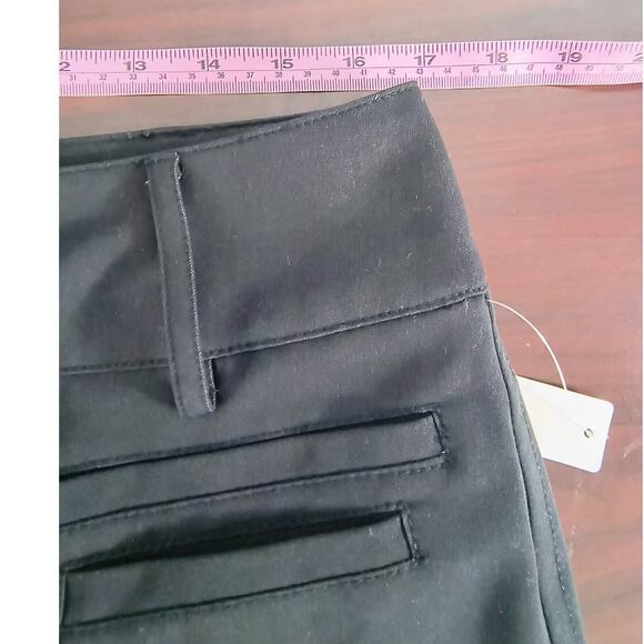 New Direction Dress Slacks Women's Sz 12 Onyx Straight Leg Mid Rise Career Work - Picture 11 of 16